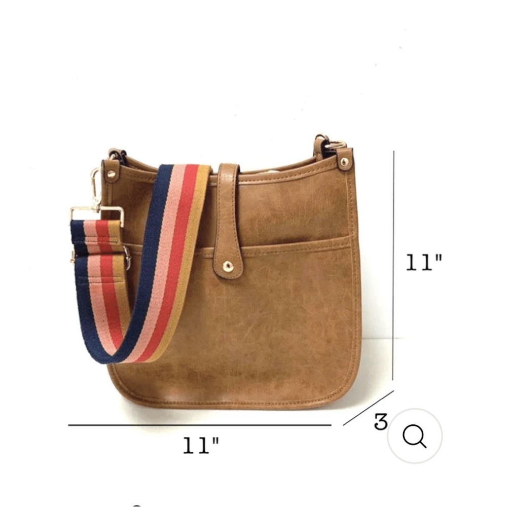 Brown Emmy Courier Bag with Adjustable Guitar Strap